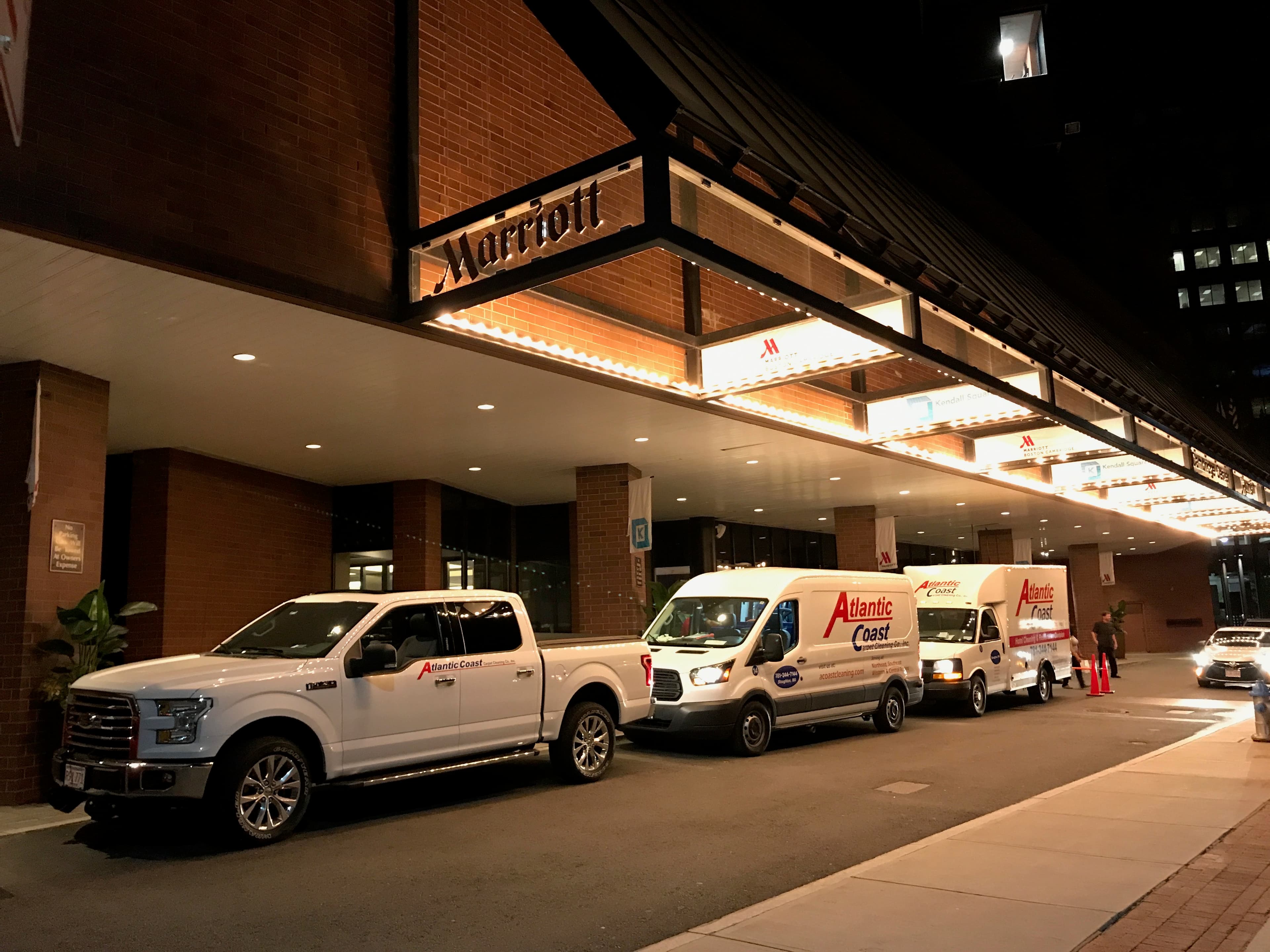 Hotel lobby interior cleaned by Atlantic Coast