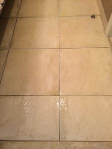 before tile cleaning