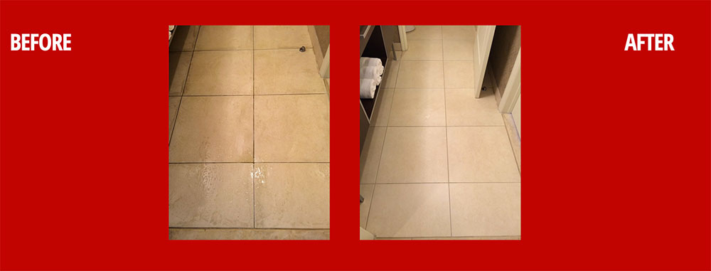 View the before and after photos of the tile cleaned by Atlantic Coast Carpet Cleaning